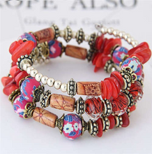 Load image into Gallery viewer, Blue Beads and Seashells Bracelets