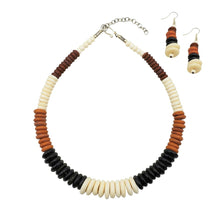 Load image into Gallery viewer, Four-tone Buffalo Graduated Necklace set.
