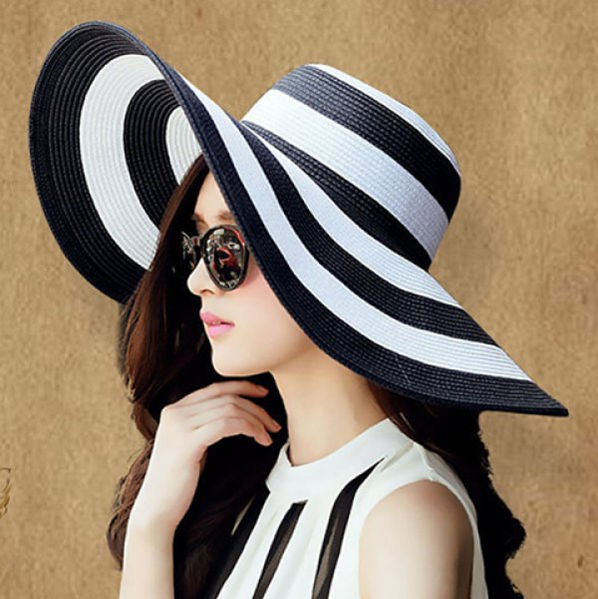 Zebra Striped Pattern Sun Hat