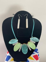 Load image into Gallery viewer, Stepping Stones Necklace &amp; Earring set.
