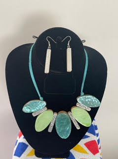 Stepping Stones Necklace & Earring set.