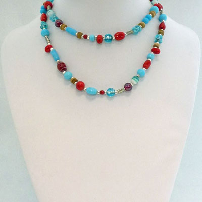 Simple Mix Beaded Necklace