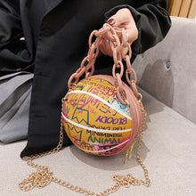 Load image into Gallery viewer, Graffiti basketball handbag
