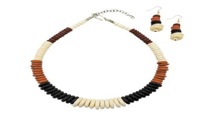 Four-tone Buffalo Graduated Necklace set.