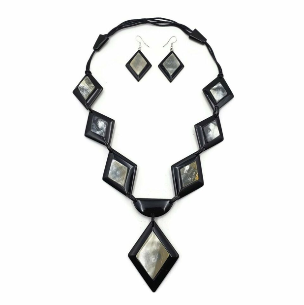 Black Horn Jewelry Set